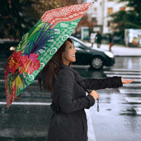 Personalised Tafea Joyeux Noel Umbrella Proud To Be a Ni-Van Sand Drawing Art LT9 - Polynesian Pride