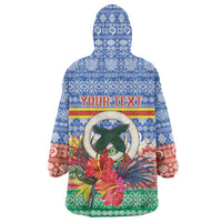 Personalised Tafea Joyeux Noel Wearable Blanket Hoodie Proud To Be a Ni-Van Sand Drawing Art - Polynesian Pride