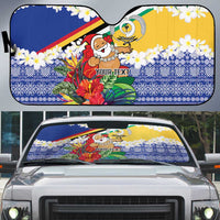 Personalised Torba Joyeux Noel Auto Sun Shade Proud To Be a Ni-Van Sand Drawing Art LT9 Green - Polynesian Pride