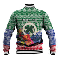 Personalised Torba Joyeux Noel Baseball Jacket Proud To Be a Ni-Van Sand Drawing Art LT9 - Polynesian Pride