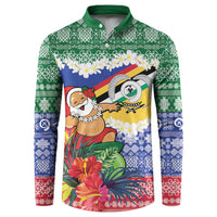 Personalised Torba Joyeux Noel Button Sweatshirt Proud To Be a Ni-Van Sand Drawing Art LT9 Green - Polynesian Pride