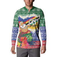 Personalised Torba Joyeux Noel Button Sweatshirt Proud To Be a Ni-Van Sand Drawing Art LT9 - Polynesian Pride