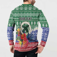 Personalised Torba Joyeux Noel Button Sweatshirt Proud To Be a Ni-Van Sand Drawing Art LT9 - Polynesian Pride