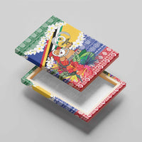 Personalised Torba Joyeux Noel Canvas Wall Art Proud To Be a Ni-Van Sand Drawing Art - Polynesian Pride