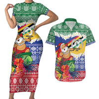 Personalised Torba Joyeux Noel Couples Matching Short Sleeve Bodycon Dress and Hawaiian Shirt Proud To Be a Ni-Van Sand Drawing Art - Polynesian Pride