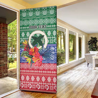 Personalised Torba Joyeux Noel Door Cover Proud To Be a Ni-Van Sand Drawing Art LT9 - Polynesian Pride