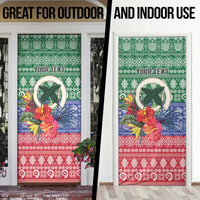 Personalised Torba Joyeux Noel Door Cover Proud To Be a Ni-Van Sand Drawing Art LT9 - Polynesian Pride