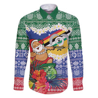 Personalised Torba Joyeux Noel Family Matching Puletasi and Hawaiian Shirt Proud To Be a Ni-Van Sand Drawing Art - Polynesian Pride