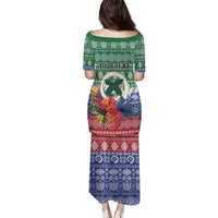 Personalised Torba Joyeux Noel Family Matching Puletasi and Hawaiian Shirt Proud To Be a Ni-Van Sand Drawing Art - Polynesian Pride