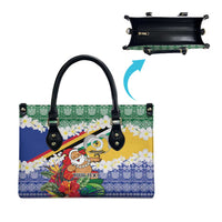 Personalised Torba Joyeux Noel Leather Bag Proud To Be a Ni-Van Sand Drawing Art LT9 - Polynesian Pride