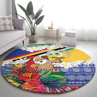 Personalised Torba Joyeux Noel Round Carpet Proud To Be a Ni-Van Sand Drawing Art LT9 - Polynesian Pride