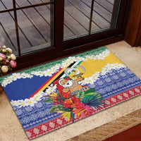 Personalised Torba Joyeux Noel Rubber Doormat Proud To Be a Ni-Van Sand Drawing Art LT9 - Polynesian Pride
