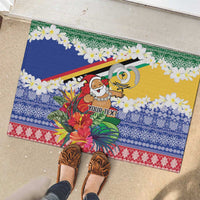 Personalised Torba Joyeux Noel Rubber Doormat Proud To Be a Ni-Van Sand Drawing Art LT9 - Polynesian Pride