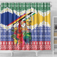 Personalised Torba Joyeux Noel Shower Curtain Proud To Be a Ni-Van Sand Drawing Art - Polynesian Pride