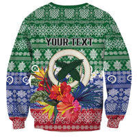 Personalised Torba Joyeux Noel Sweatshirt Proud To Be a Ni-Van Sand Drawing Art LT9 - Polynesian Pride