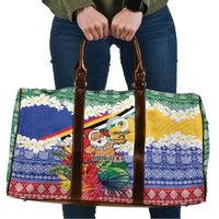 Personalised Torba Joyeux Noel Travel Bag Proud To Be a Ni-Van Sand Drawing Art LT9 Green - Polynesian Pride