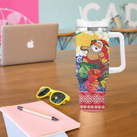 Personalised Torba Joyeux Noel Tumbler With Handle Proud To Be a Ni-Van Sand Drawing Art - Polynesian Pride