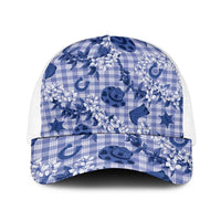 Mokihana Maile Ilima Leis Paniolo Palaka Baseball Net Cap Hawaiian Polu Spirit - Polynesian Pride