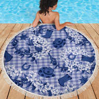 Mokihana Maile Ilima Leis Paniolo Palaka Beach Blanket Hawaiian Polu Spirit - Polynesian Pride