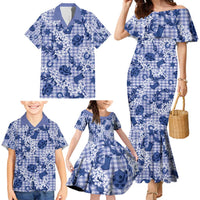 Mokihana Maile Ilima Leis Paniolo Palaka Family Matching Mermaid Dress and Hawaiian Shirt Hawaiian Polu Spirit - Polynesian Pride
