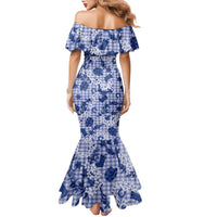 Mokihana Maile Ilima Leis Paniolo Palaka Family Matching Mermaid Dress and Hawaiian Shirt Hawaiian Polu Spirit - Polynesian Pride