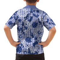 Mokihana Maile Ilima Leis Paniolo Palaka Family Matching Puletasi and Hawaiian Shirt Hawaiian Polu Spirit - Polynesian Pride