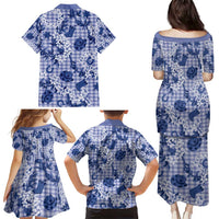 Mokihana Maile Ilima Leis Paniolo Palaka Family Matching Puletasi and Hawaiian Shirt Hawaiian Polu Spirit - Polynesian Pride