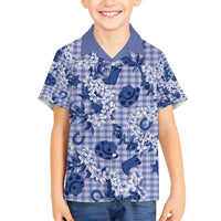 Mokihana Maile Ilima Leis Paniolo Palaka Family Matching Summer Maxi Dress and Hawaiian Shirt Hawaiian Polu Spirit - Polynesian Pride