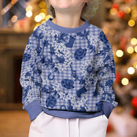 Mokihana Maile Ilima Leis Paniolo Palaka Kid Ugly Christmas Sweater Hawaiian Polu Spirit - Polynesian Pride