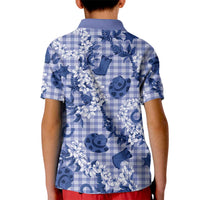Mokihana Maile Ilima Leis Paniolo Palaka Kid Polo Shirt Hawaiian Polu Spirit - Polynesian Pride