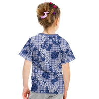 Mokihana Maile Ilima Leis Paniolo Palaka Kid T Shirt Hawaiian Polu Spirit - Polynesian Pride