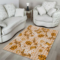 Mokihana Maile Ilima Leis Paniolo Palaka Area Rug Hawaiian Kula Spirit - Polynesian Pride