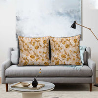 Mokihana Maile Ilima Leis Paniolo Palaka Pillow Cover Hawaiian Kula Spirit - Polynesian Pride