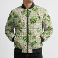 Mokihana Maile Ilima Leis Paniolo Palaka Bomber Puffer Jacket Hawaiian Omaomo Ala Spirit - Polynesian Pride