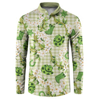 Mokihana Maile Ilima Leis Paniolo Palaka Button Sweatshirt Hawaiian Omaomo Ala Spirit - Polynesian Pride