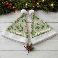 Mokihana Maile Ilima Leis Paniolo Palaka Christmas Santa Hat Hawaiian Omaomo Ala Spirit - Polynesian Pride