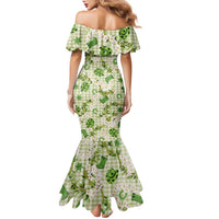 Mokihana Maile Ilima Leis Paniolo Palaka Family Matching Mermaid Dress and Hawaiian Shirt Hawaiian Omaomo Ala Spirit - Polynesian Pride
