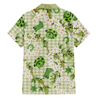 Mokihana Maile Ilima Leis Paniolo Palaka Family Matching Off Shoulder Short Dress and Hawaiian Shirt Hawaiian Omaomo Ala Spirit - Polynesian Pride
