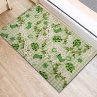 Mokihana Maile Ilima Leis Paniolo Palaka Rubber Doormat Hawaiian Omaomo Ala Spirit - Polynesian Pride