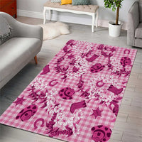 Mokihana Maile Ilima Leis Paniolo Palaka Area Rug Hawaiian Omaomo Ulaula Spirit - Polynesian Pride