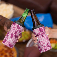 Mokihana Maile Ilima Leis Paniolo Palaka 4 in 1 Can Cooler Tumbler Hawaiian Omaomo Ulaula Spirit - Polynesian Pride