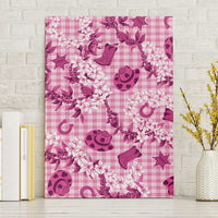 Mokihana Maile Ilima Leis Paniolo Palaka Canvas Wall Art Hawaiian Omaomo Ulaula Spirit - Polynesian Pride