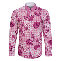 Mokihana Maile Ilima Leis Paniolo Palaka Family Matching Puletasi and Hawaiian Shirt Hawaiian Omaomo Ulaula Spirit - Polynesian Pride