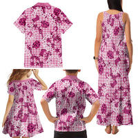 Mokihana Maile Ilima Leis Paniolo Palaka Family Matching Tank Maxi Dress and Hawaiian Shirt Hawaiian Omaomo Ulaula Spirit - Polynesian Pride