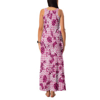 Mokihana Maile Ilima Leis Paniolo Palaka Family Matching Tank Maxi Dress and Hawaiian Shirt Hawaiian Omaomo Ulaula Spirit - Polynesian Pride