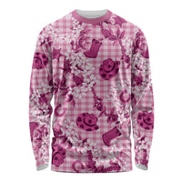 Mokihana Maile Ilima Leis Paniolo Palaka Long Sleeve Shirt Hawaiian Omaomo Ulaula Spirit - Polynesian Pride