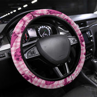 Mokihana Maile Ilima Leis Paniolo Palaka Steering Wheel Cover Hawaiian Omaomo Ulaula Spirit - Polynesian Pride