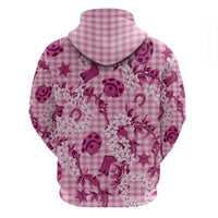 Mokihana Maile Ilima Leis Paniolo Palaka Zip Hoodie Hawaiian Omaomo Ulaula Spirit - Polynesian Pride