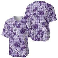 Mokihana Maile Ilima Leis Paniolo Palaka Baseball Jersey Hawaiian Poni Spirit LT9 - Polynesian Pride