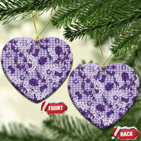 Mokihana Maile Ilima Leis Paniolo Palaka Ceramic Ornament Hawaiian Poni Spirit - Polynesian Pride